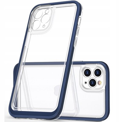 HURTEL CASE GEL COVER FÜR IPHONE 12 PRO MAX KLAR 3IN1 RAHMEN