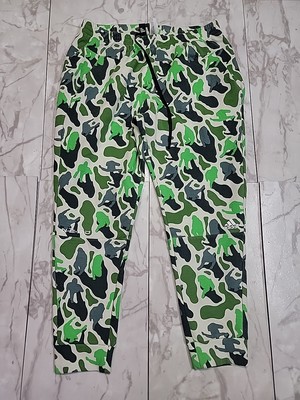 Adidas Pharrell Nerd Green Camo Tapered Athletic Jogger Sweatpants Men's XL 