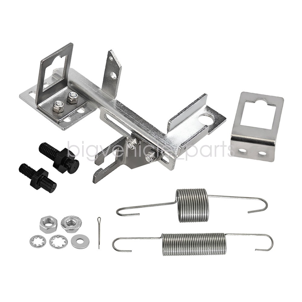 For Holley Edelbrock w/Springs&Linkage Studs Throttle&Kickdown Cable Bracket Kit