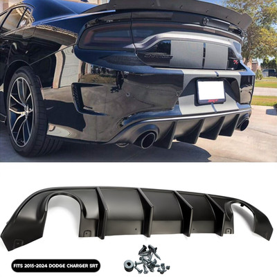 For Dodge Charger SRT Sedan 2015-2023 Rear Diffuser Bumper Lower Valance Lip