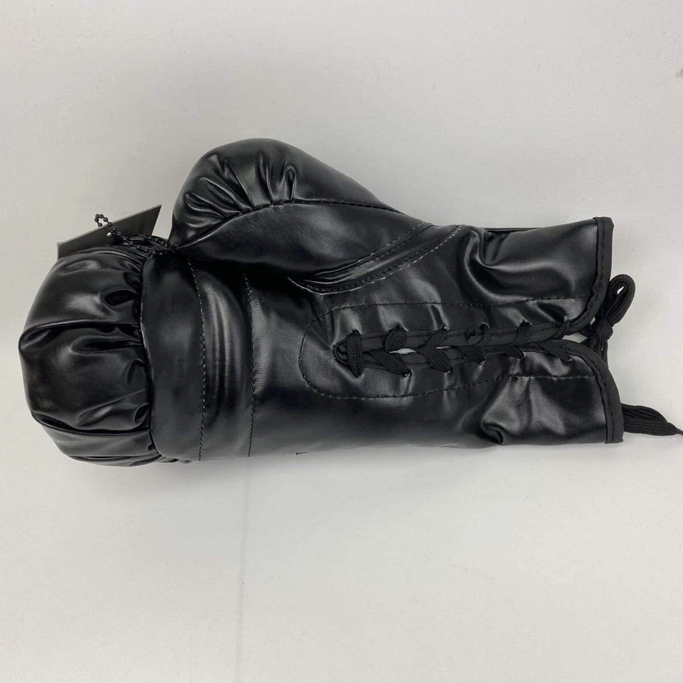 Autographed/Signed MIKE TYSON Imperfect Black Everlast Boxing Glove Hologram COA - Image 4 of 4