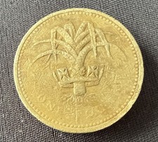 1985 £1 Crowned Welsh Leek One Pound Coin