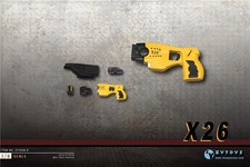 Pistola taser ZYTOYS 1/6 pistola arma gialla modello giocattolo ZY2009EX26 adatta figura 12 pollici
