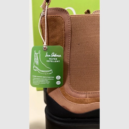 NWT: Sam Edelman - Women's Water Resistant, Camel, Suede, Lulia Chelsea Boots - Picture 4 of 6