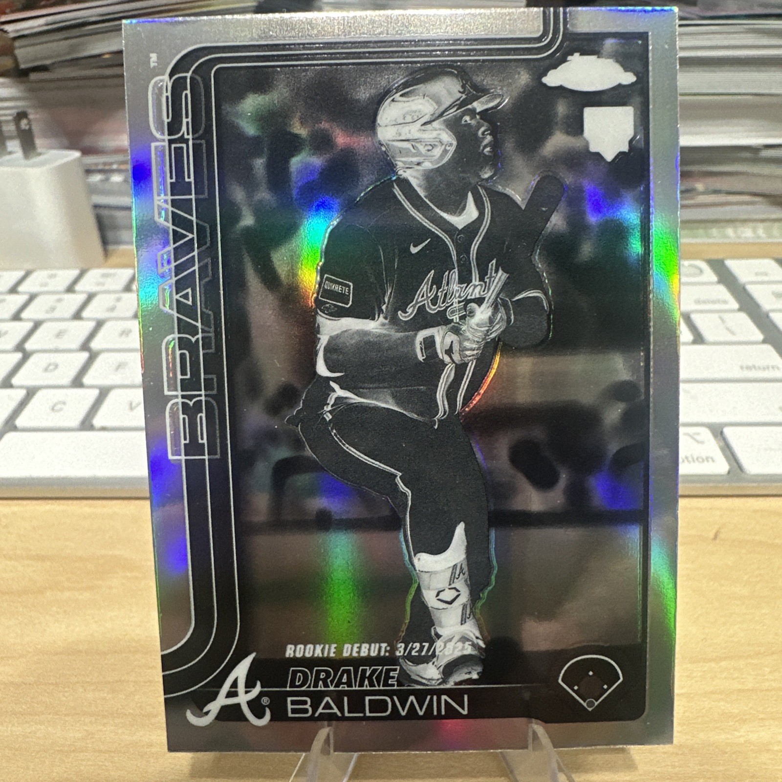 2025 Topps Chrome Update Drake Baldwin Rookie Debut Negative