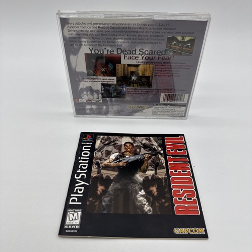 Resident Evil (PlayStation 1 PS1 Playstation 1 Black Label Hülle & Handbuch OHNE SPIEL
