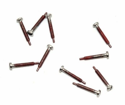Self-Tapping Screw; Silver 1.6mm Thread, 2.5mm Head, 9.6mm Length 100 ct #ST408