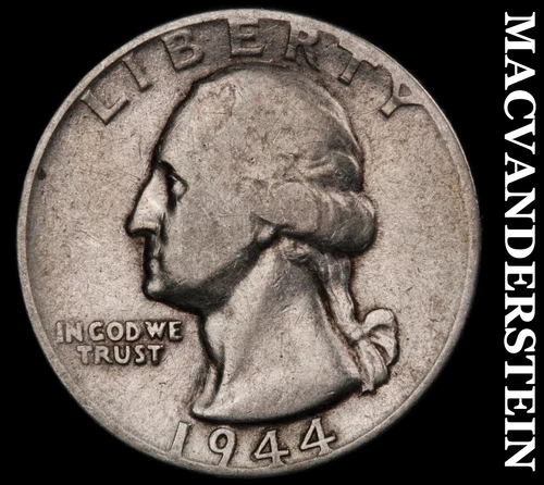 1944 Washington Quarter- Silver- Scarce Better Date No Reserve #J2129