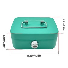 Money Safe Box Lockable Cash Box With Key,Portable Box Made Of Metal Lock Box