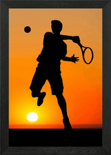Tennis Framed Wall Art Poster Canvas Print Picture