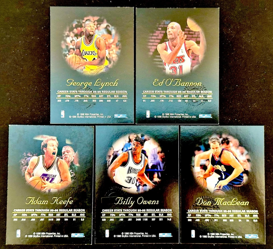 1997-98 SKYBOX PREMIUM AUTÓGRAFOS CASI NUEVO/COMO NUEVO LOTE DE 5 TARJETAS-O'BANNON/LYNCH/OWENS+¡MIRA! Foto 2 de 2