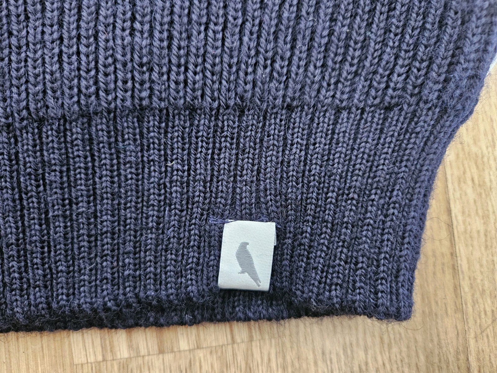 Peregrine Made in England Colourblock Wool Knit LS Jumper M Pullover Sweater Top