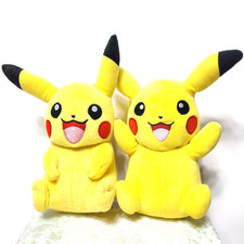Pok mon 7" 2-Plush Lot Pikachu Stuffed Animal Toy