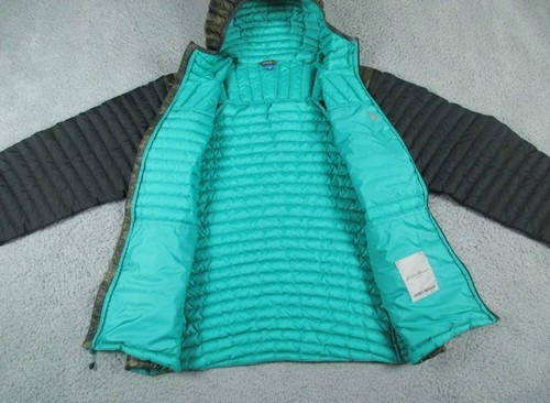 Eddie Bauer Jacket Mens XL Green Black 800 Stormdown Goose First Ascent Puffer - Picture 3 of 12