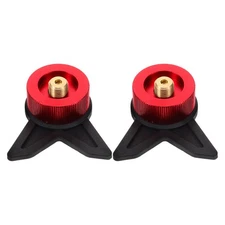 2 Pcs Propane Tank Converter Camping Stove Adapter Gas Canister Holder Supply