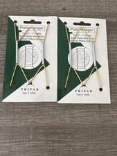 2 Tripar Plate Hangers Fits 5”-7” Plates Solid Brass Wire Ends #10200 New