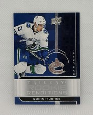 2019-20 UPPER DECK TRILOGY ROOKIE RENDITIONS #RR30 QUINN HUGHES NM RAW