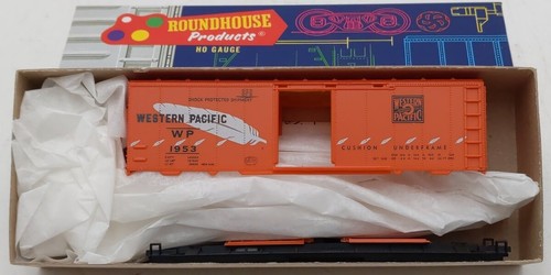Kit Roundhouse 1075 escala HO naranja Pacífico Occidental AAR 40' Boxcar # 1953 | Zustand: New