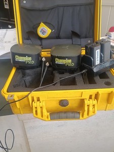 Champion Instruments PRO GPS/GNSS Receiver Kit w/ Charger & Yellow Hard Case