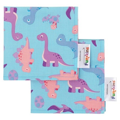 Funkins Reusable Cloth Napkins for Kids | 12 x12 , 2-Ply, Thick, Absorbent, D...