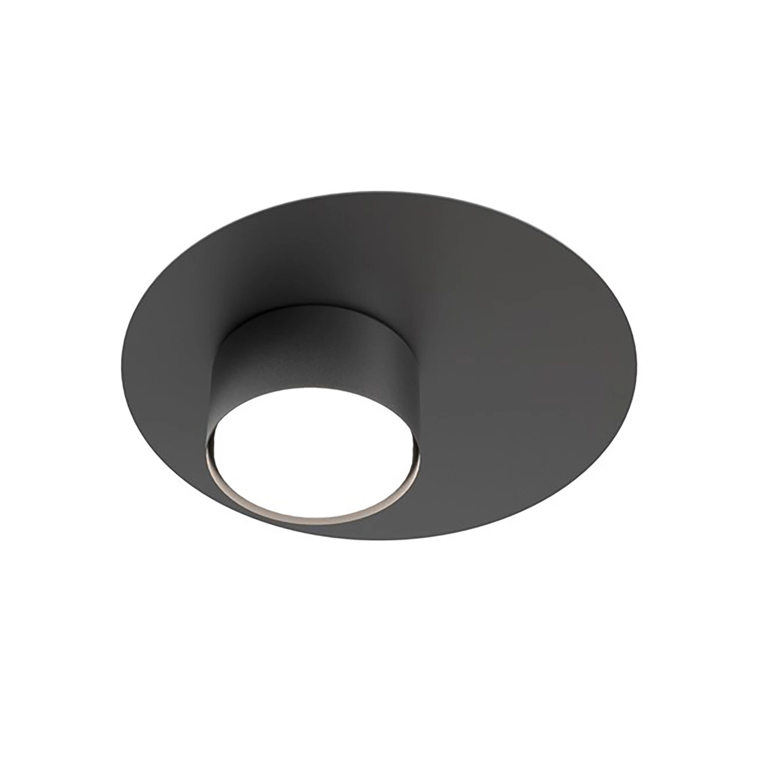 Plafoniera Moderna Dioniso Acciaio Nero 1 Luce GX53 IP20 | Offerta