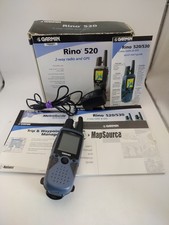 Pacchetto Radio Garmin Rino 520 GPS GMRS FRS con Scatola Caricabatterie Manuali Ricambi