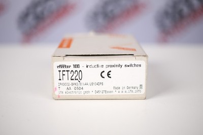 IFM EFFECTOR 100 IFT220 IFK3002-BPKG/M/V4A/US104DPS (INDUKTIVER NÄHERUNGSSCHA...