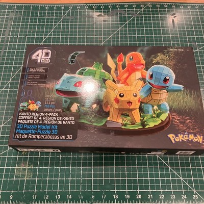 4D Build Pokémon Starter Set 3D Model Kit  PIKACHU CHARMANDER BULBASAUR SQUIRTLE