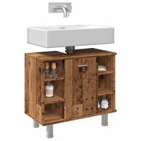 Badschrank Altholz-Optik 60X32X53,5 Cm Holzwerkstoff