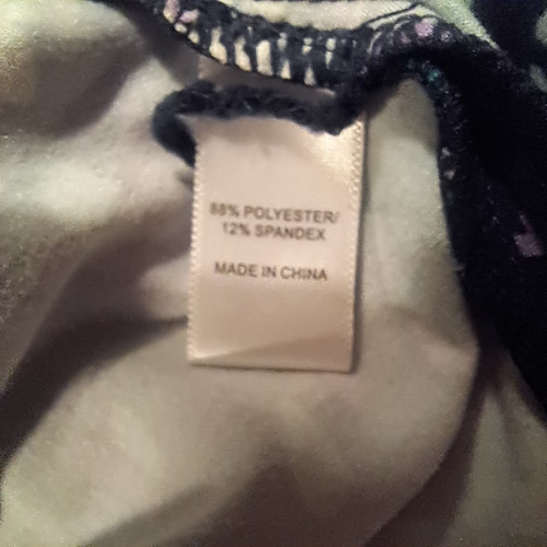 CUDDL DUDS S Flexwear Tank Top Navy Floral V-Neck Soft Summer Classic - Picture 6 of 7