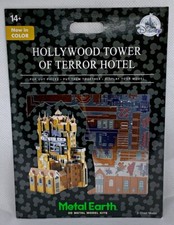 Disney Parks Hollywood Tower of Terror Hotel Metal Earth 3D Model Kits