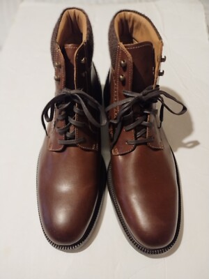 Johnston & Murphy Brown Leather Ankle Boots Johnston & Murphy Hartley Chelsea Boot Brown Italian  main image 3