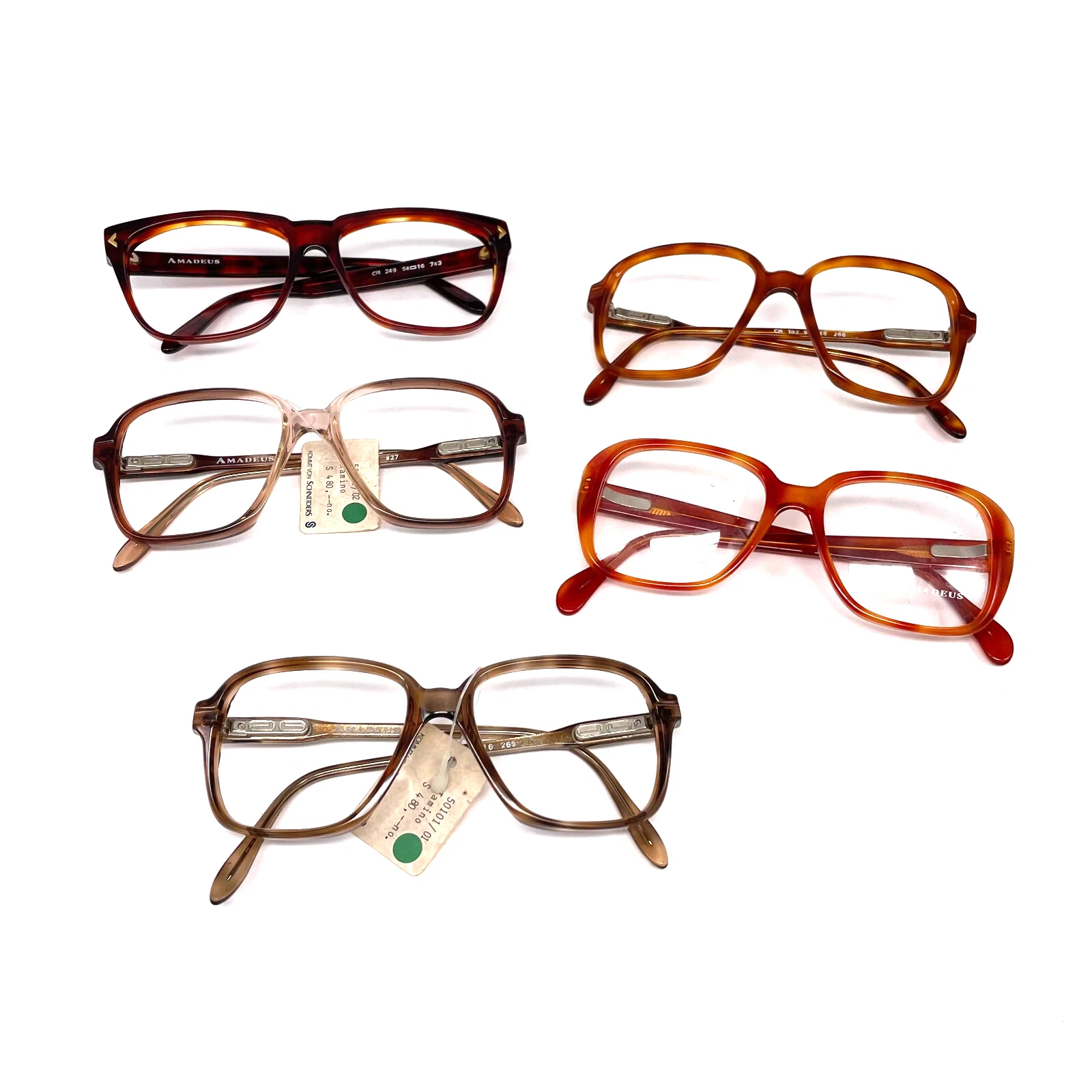 Vintage lot AMADEUS glasses frames - Austria 80's - ORIGINAL - Sunglasses frames