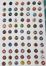 Sale 4-5 pcs Round shape charms of SEC, NCAA College Football, Basketball teams