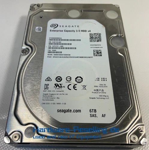 Seagate 6TB 3,5" 128MB SAS3 12G 7.2k SED ST6000NM0034 1HT27Z-005
