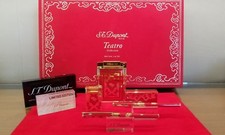 Limited Edition S.T. Dupont Teatro Red Lacquer Five Piece Collector Set #98/250