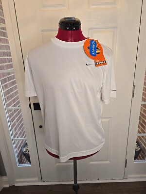 NWT Vintage Nike Dri-fit  Women's Small White Alpha Project Tshirt  Circa 1990s 