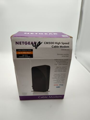 NETGEAR CM500-1aznas 16x4 DOCSIS 3.0 Cable Modem Max Download Speeds of 686 MBPS - Picture 2 of 6