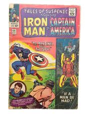 MARVEL SILVER AGE TALES OF SUSPENSE #68 VG- Kirby Captain America/Heck Iron Man