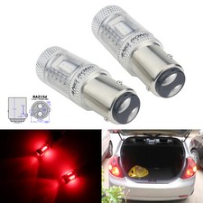 566 P21/4W 7225 BAZ15d LED Bulb Side Indicator Tail Brake Rear Fog Light Red 15W
