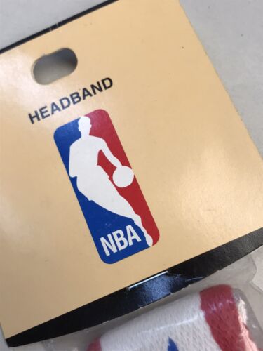 RARE Vtg NBA Headband For Bare Feet Originals Red White Blue USA Royal All Stars - Picture 3 of 5