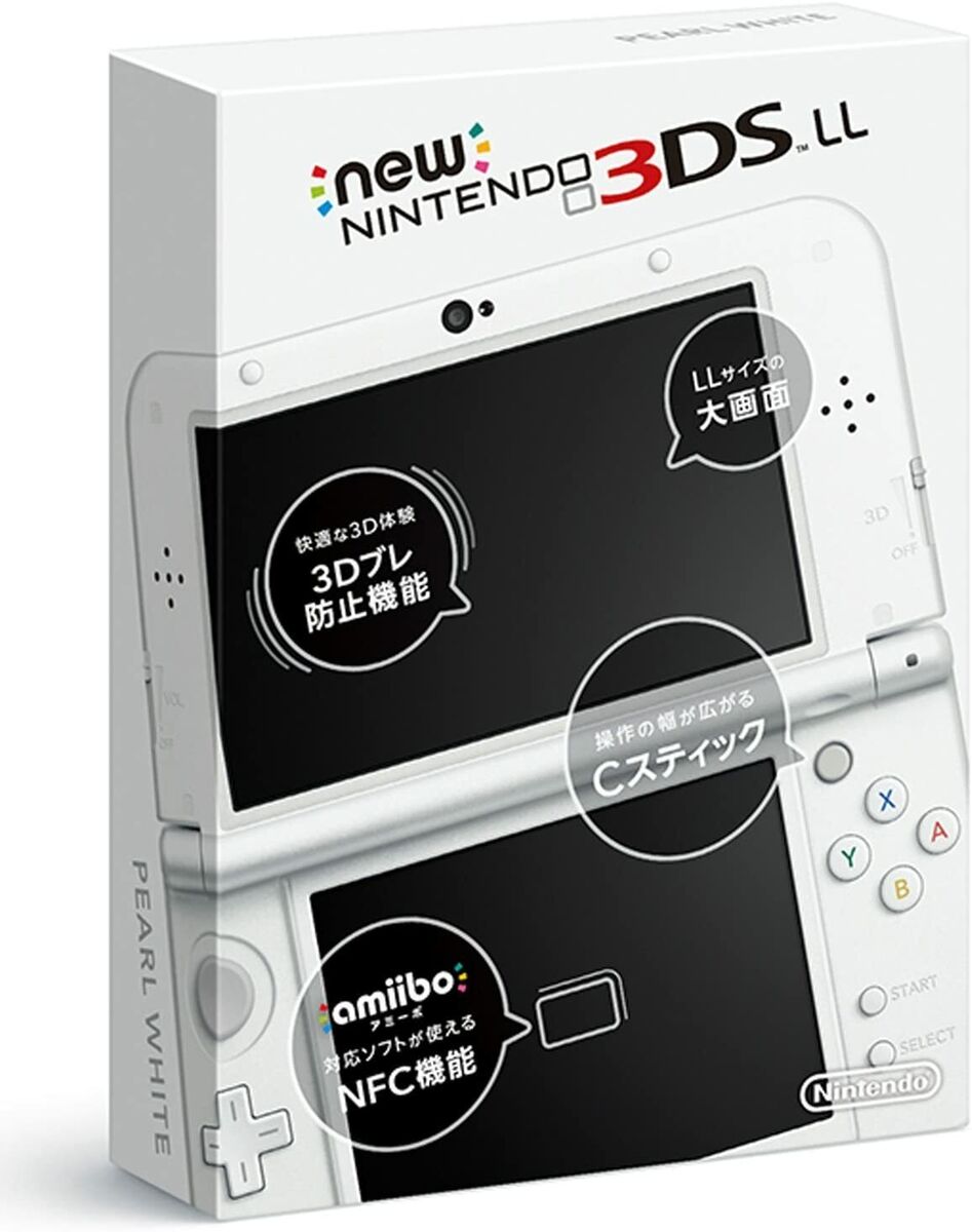 USED Japanese New Nintendo 3DS XL LL PEARL WHITE with all USED Japanese New Nintendo 3DS XL LL PEARL WHITE with all
