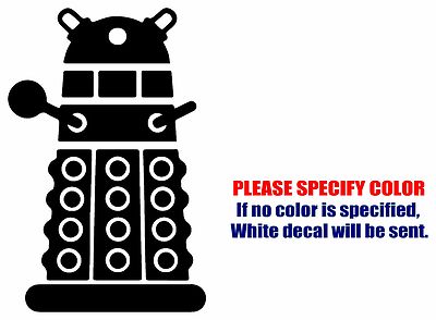 Window Wall Vehicle Display Dr Who Darlek Silhouette Decal Vinyl Sticker