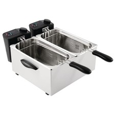 Caterlite Light Duty Double Tank Countertop Fryer 2 x 3.5Ltr - GG199 Catering 