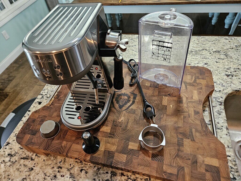 Breville The Bambino Stainless Steel Espresso Coffee Machine BES450BSS