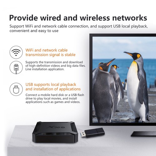 Smart TV BOX Android 13 5G WIFI 4+32GB 4K HD Quad Core Lettore multimediale HDMI ITA Nuovo - Foto 18 di 51