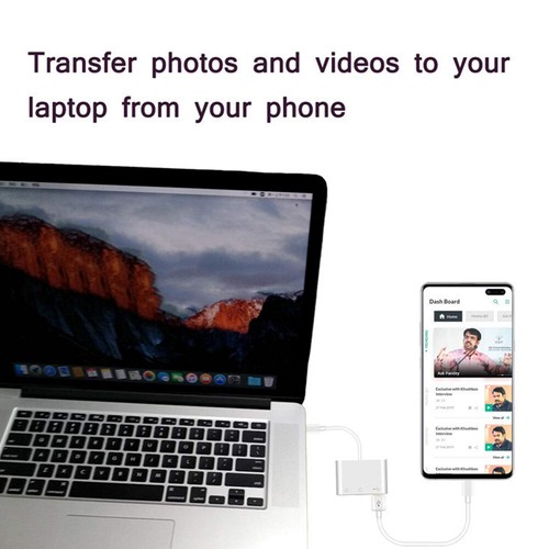Type C USB 3.1 to USB-C 4K HDMI USB 3.0 Adapter Cable 3 in 1 Hub For Macbook Pro - Picture 7 of 18