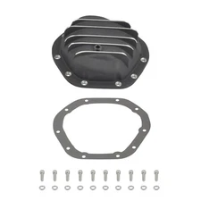 For Chevy GM Ford Dodge Dana 44 Black Aluminum Differential Cover & 10 Bolts Kit