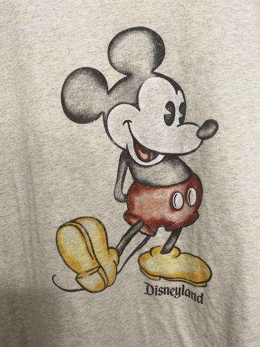 Disney Parks Disneyland Mickey Mouse graues Damen-T-Shirt mit Grafikdruck Größe 3X