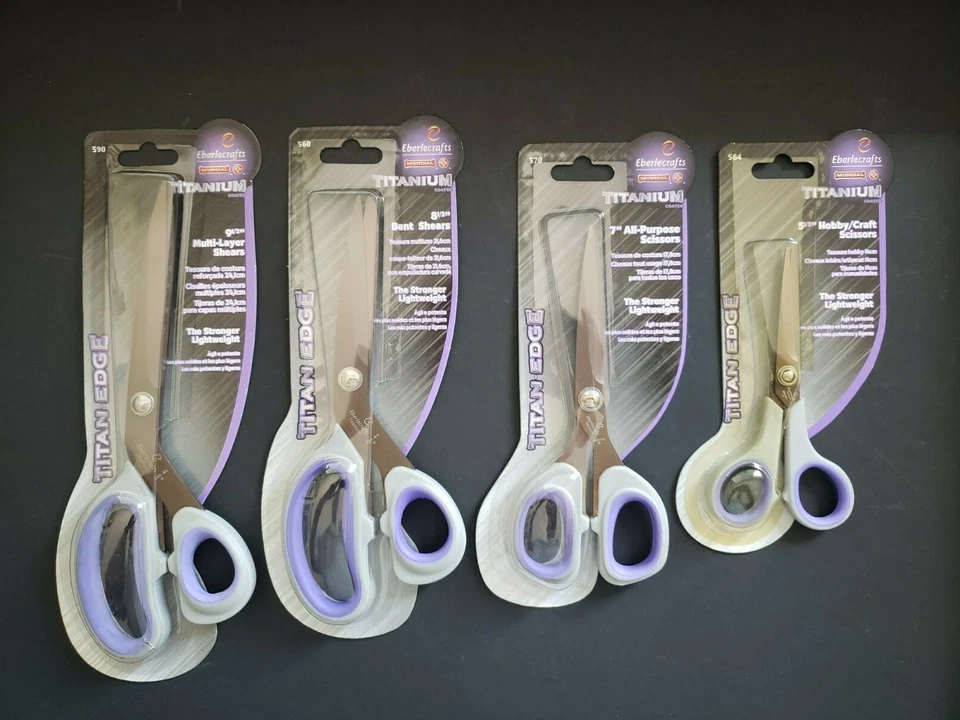 Mundial 500-4T Titanium Edge Set of 4 Scissors  Titanium Scissors Titanium Shear - Image 2 of 4